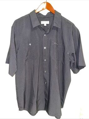 Orvis Men's Short-Sleeve Button-Down Shirt — Black Darker than pic shows Size XL